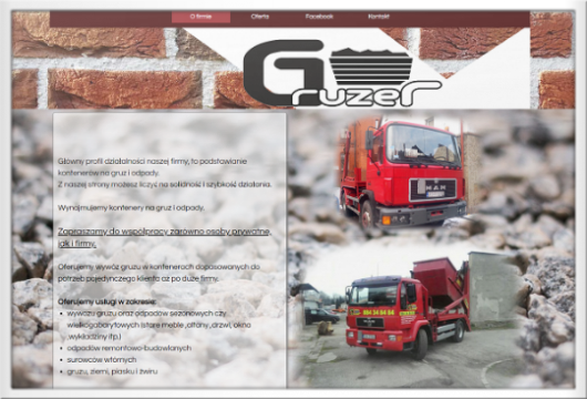 Gruzer - kontenery na gruz i odpady.